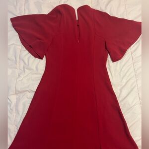 Sandro Paris red mini dress